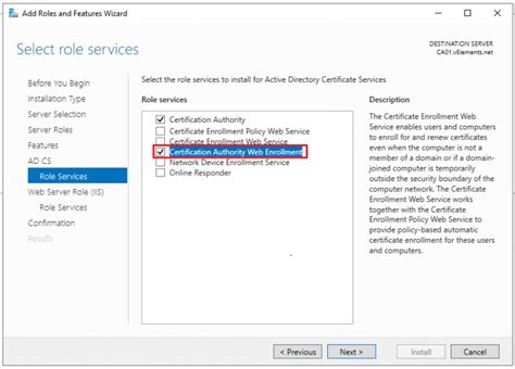 Configuring Certificate Enrollment Web Service