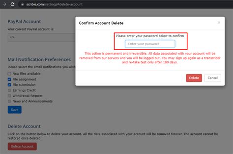 Confirm Deletion