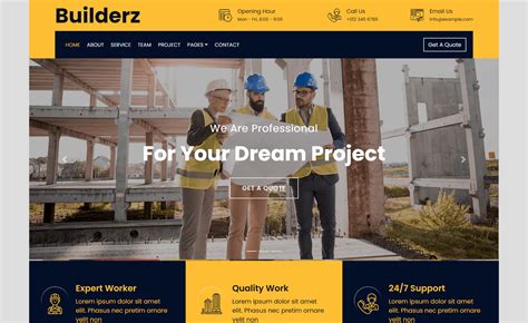 Construction Company Website Template