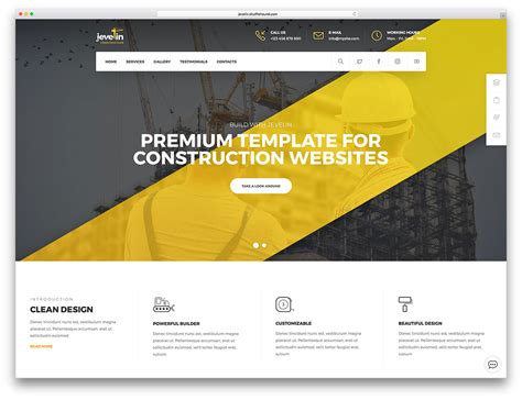 Construction Website Templates