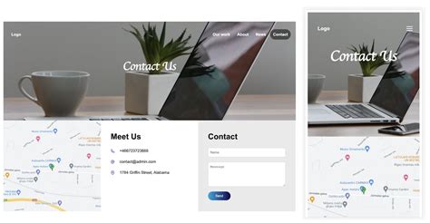 Contact Us Page Design Template