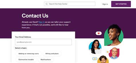 Contact website support