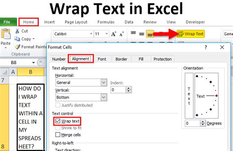 Container boundaries in wrap text