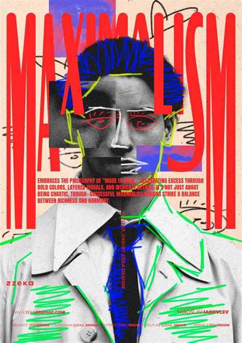 Contemporary graphic design poster