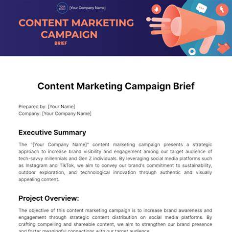 Content Marketing Brief Template