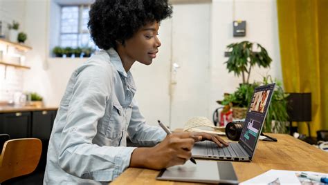 Content creator working