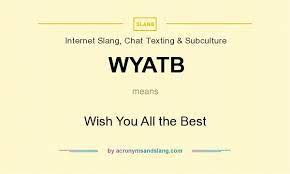 Contexts of using WYATB online
