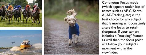 Continuous Focus photography