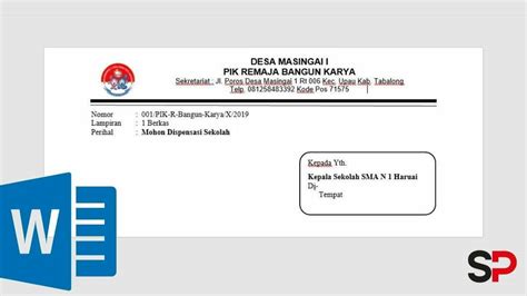Contoh Amplop Surat Tugas