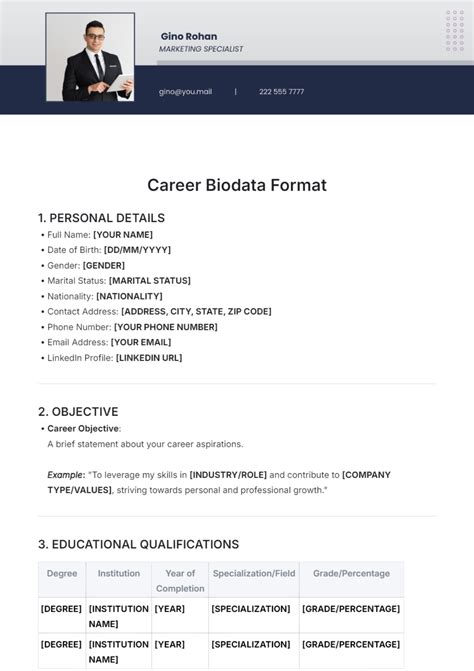 Biodata Fungsional