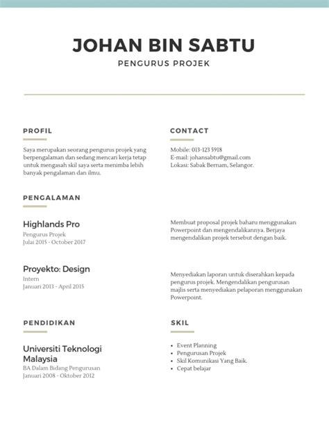 Contoh CV