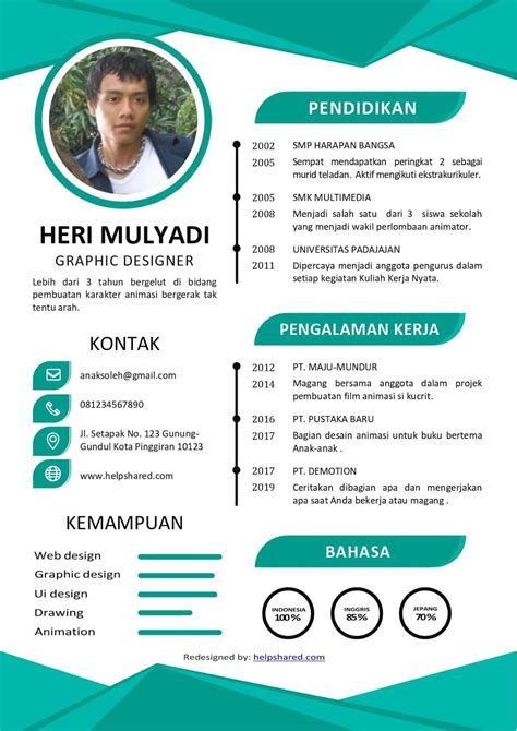Contoh CV yang Menarik