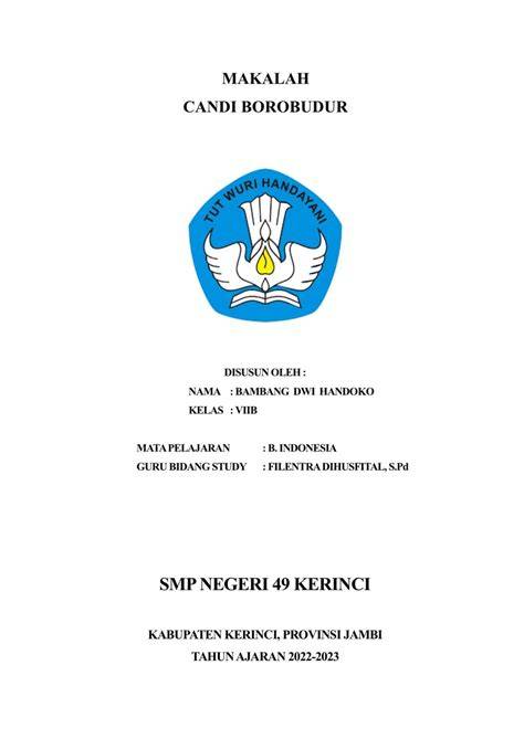 Contoh Cover Makalah