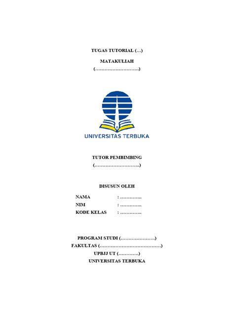 Contoh Cover Tugas 1