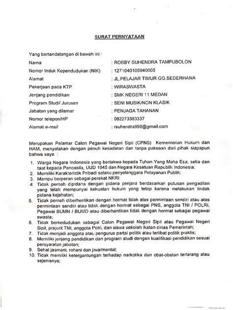 Contoh Hasil Scan Surat Pernyataan CPNS yang Benar dan Tipsnya