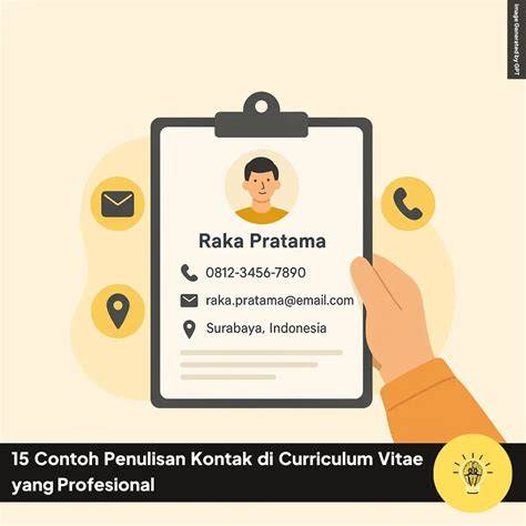 Contoh Informasi Kontak