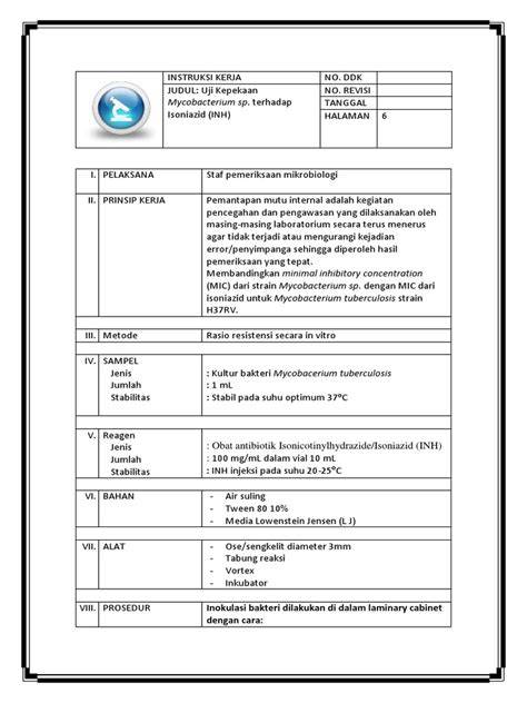 Contoh Instruksi Kerja