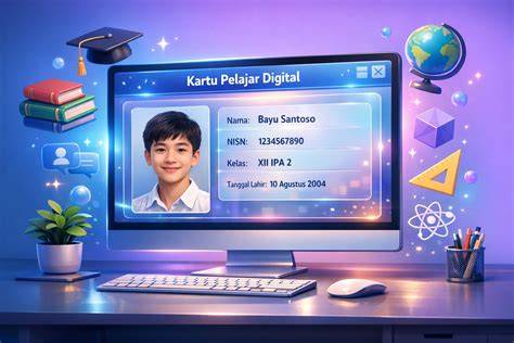 Contoh Kartu Pelajar Digital