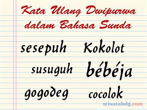 Contoh Kata Dwipurwa