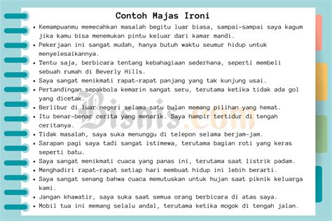 Contoh Klasik Ironi