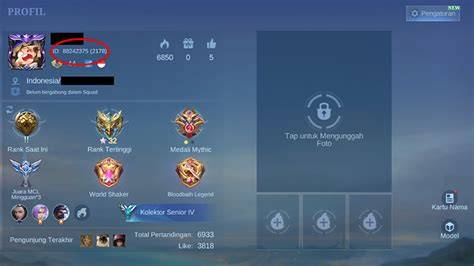 Contoh Letak Zone ID pada Profil