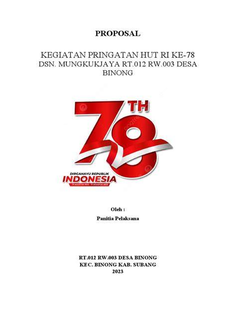 Contoh Proposal 17-an