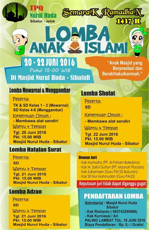 Contoh Proposal Lomba Anak Ramadhan