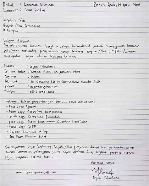 Contoh Resume Tulis Tangan