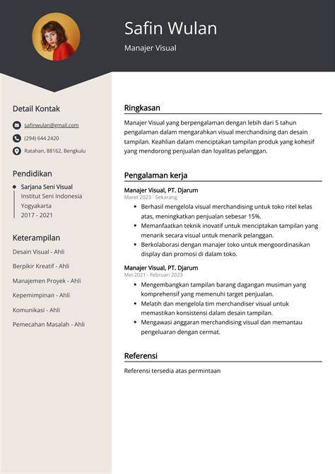Contoh Resume Visual
