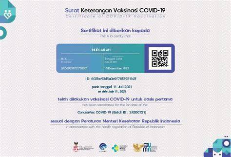 Vaccine Certificate Sample