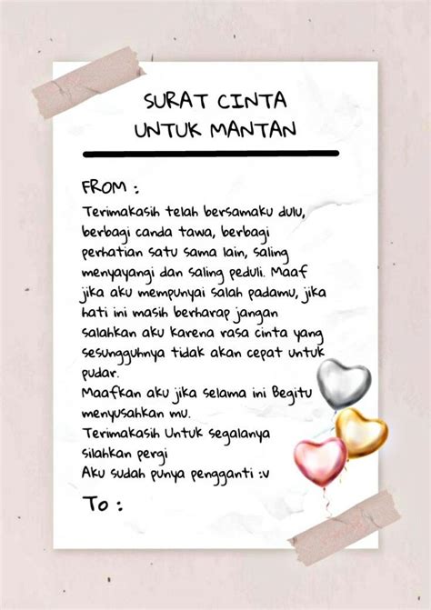 Contoh Surat Cinta Resmi