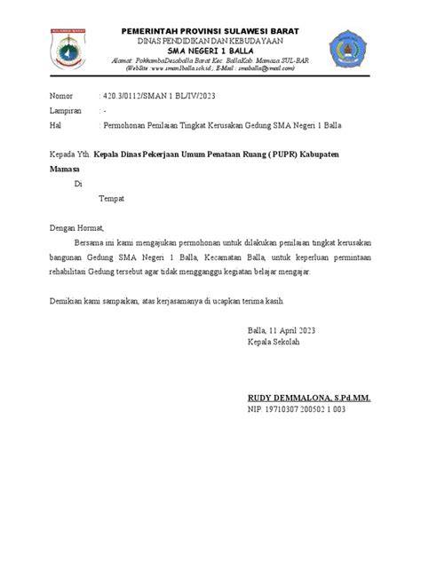 Contoh Surat Dinas PUPR