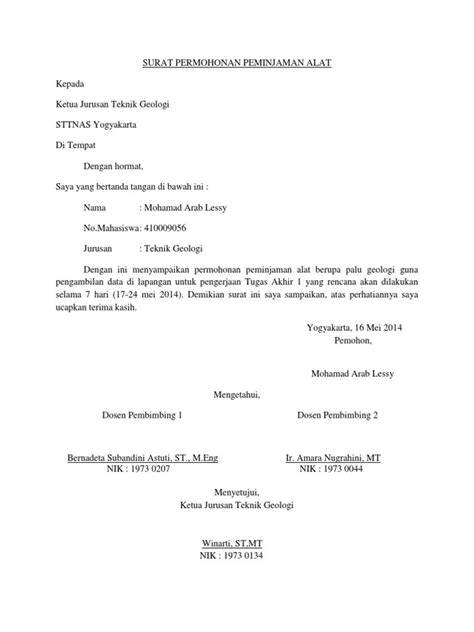 Contoh Surat Peminjaman Atlet Resmi