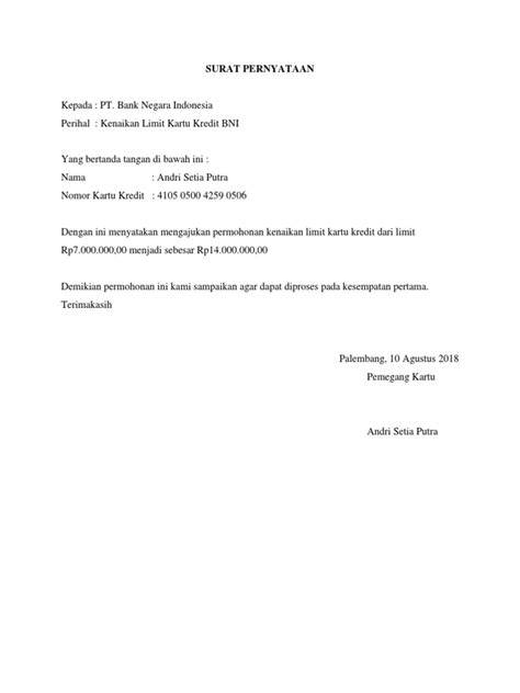 Contoh Surat Pernyataan Alamat