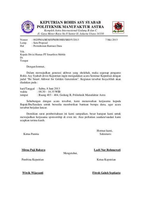 Contoh Surat Sponsor