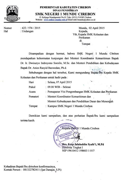 Contoh Surat Undangan MC