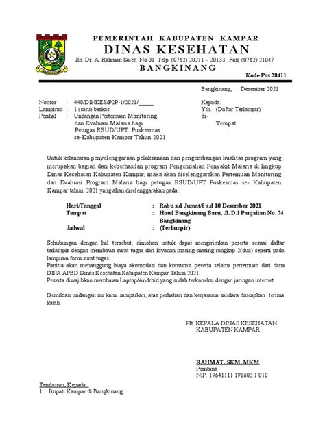 Contoh Surat Undangan