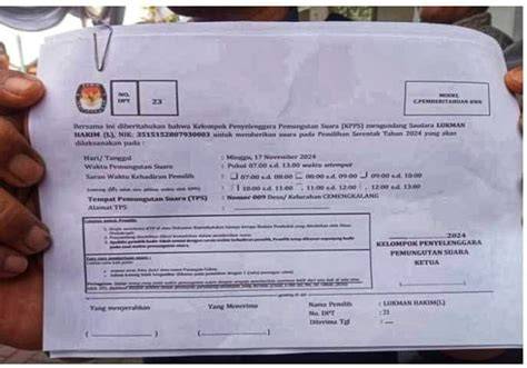 Contoh Surat Undangan PPS Pilkada 2024
