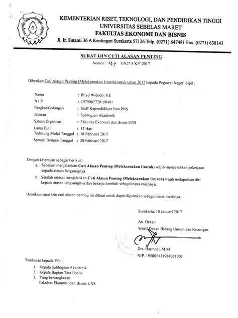 Contoh Template Surat Umroh