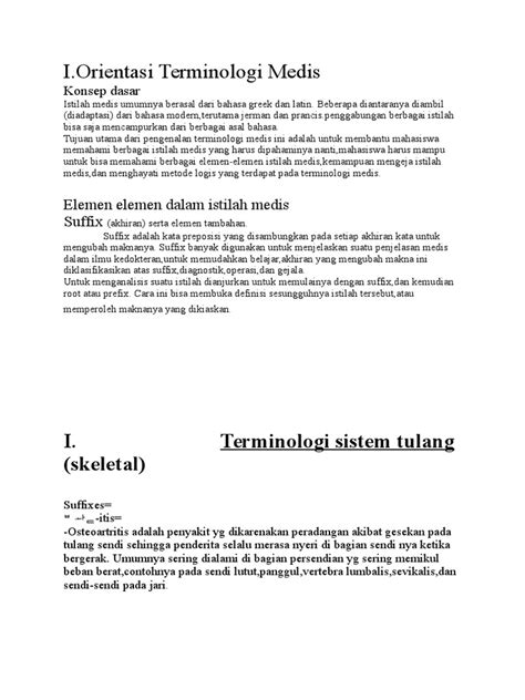Contoh Terminologi