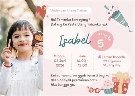Contoh Undangan Anak