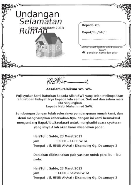 Contoh Undangan