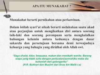 Contoh dalam Munakahat