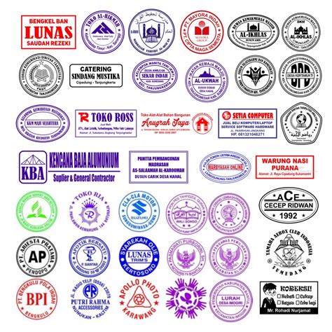 Contoh stempel perusahaan