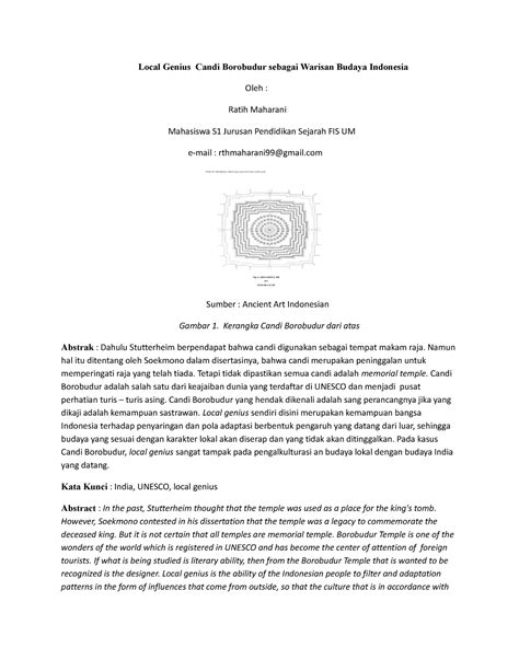 Contoh-Contoh Local Genius di Indonesia