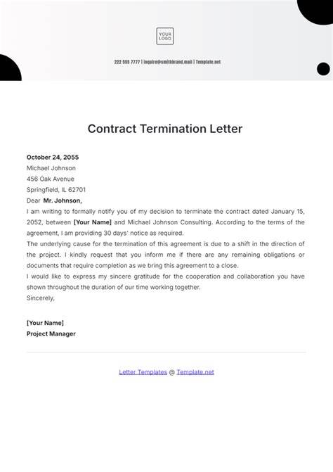 Contract termination