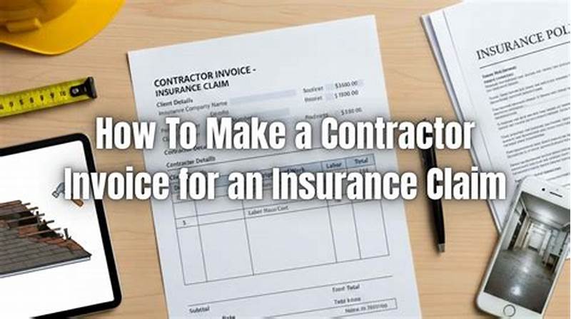 Contractor Invoice For Insurance Claim