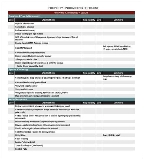 Contractor Onboarding Checklist Template
