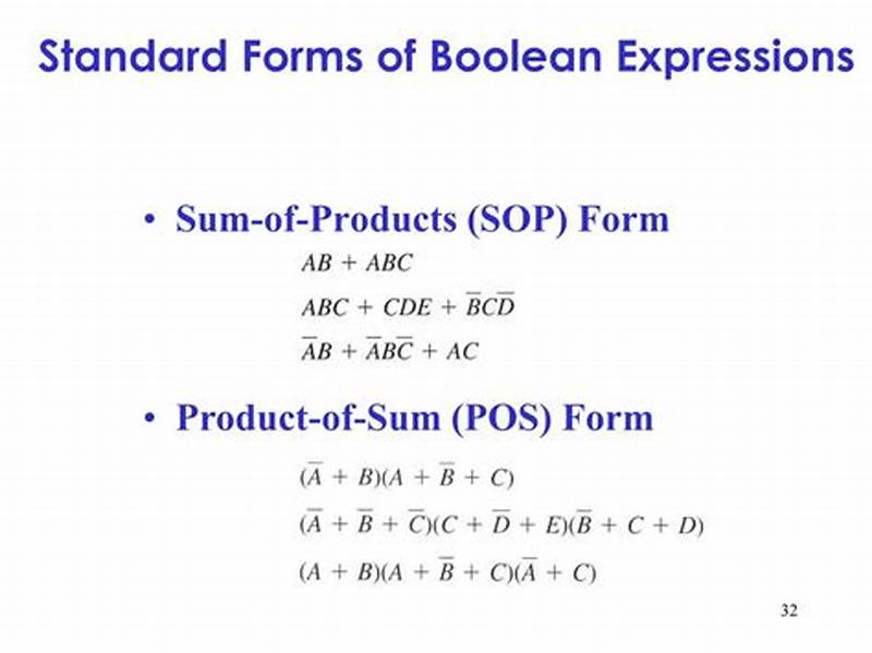 Convert Boolean Expression To Standard Sop Form
