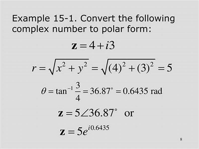 Convert Complex Number Into Polar Form